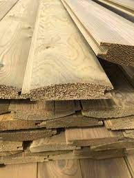 5.1m x 112mm x 19mm Barrel Board/ log effect  weather board T&G Green treated