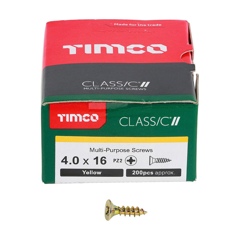 Timco - Classic Screw PZ2 CSK ZYP
4.0 x 16 - box of 200
