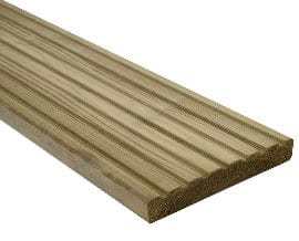 Redwood Decking Treated 145mm x 28mm - 3.6m, 4.8m, 5.4m lengths