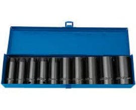 1/2" SQ. DR. DRAPER HI-TORQ® METRIC DEEP IMPACT SOCKET SET (10 PIECE)