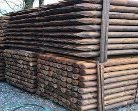 Creosoted Fencing Posts | Long-Life Posts for Agricultural & Equestrian Fencing