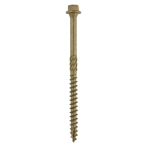 Timco - Hex Head Timber Screw - Green 6.7 x 150 - 4 PCS
