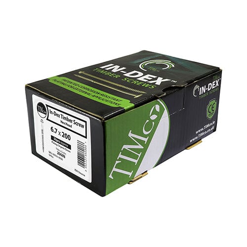 Timco - Timber Frame Screw HEX Green 6.7 x 125 -50 PCS