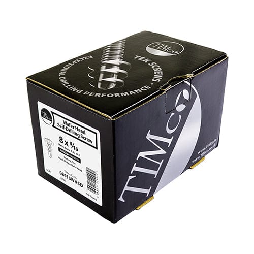 Timco - Wafer Screw PH2 S/DRILL Zinc 8 x 9/16 - 1000 pcs